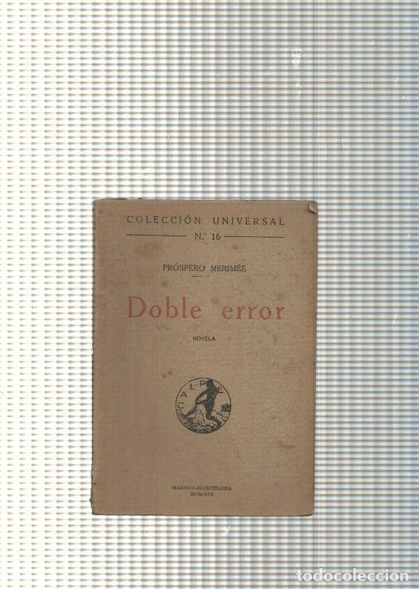 Libros: Coleccion Universal num. 16: Doble error - Prospero Merimee - Foto 1