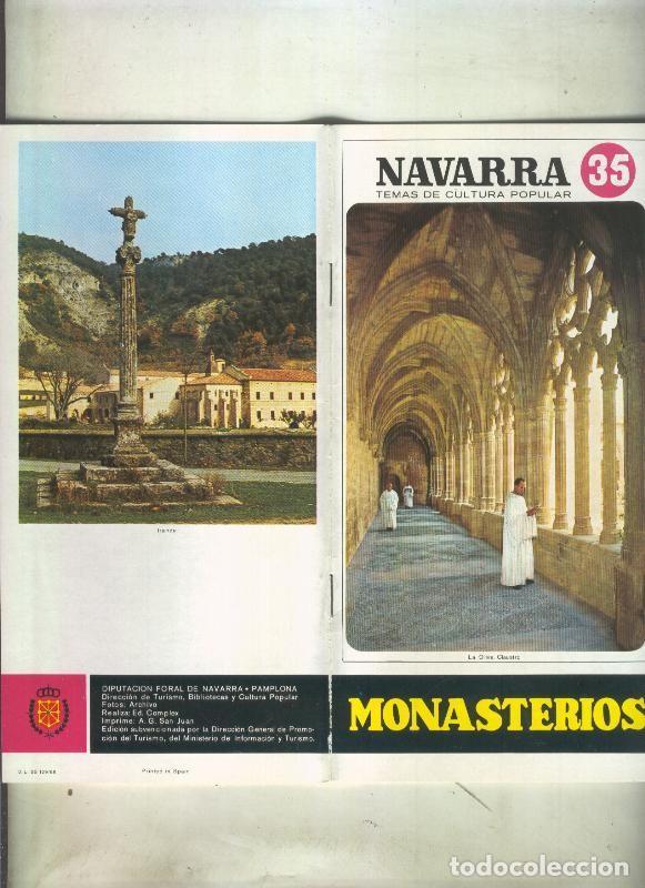 books: Navarra temas de cultura popular numero 035: Monasterios - Tomas Moral, OSB