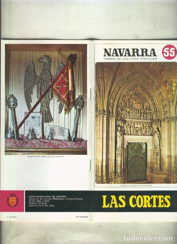 Libri di seconda mano: Navarra temas de cultura popular numero 055: Las cortes - Maria del Puy Huici Go&ntilde;i