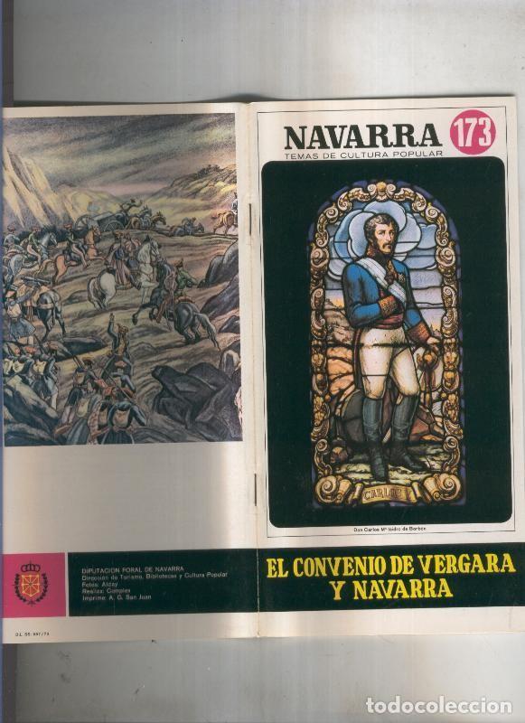 Libros: Navarra temas de cultura popular numero 173: El convenio de Vergara y Navarra - Jaime Ignacio del Bu