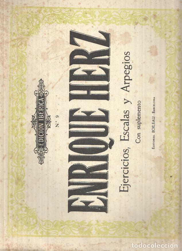 Livres: Enrique Herz, numero 09: Ejercicios escalas y arpegios - Enrique Herz