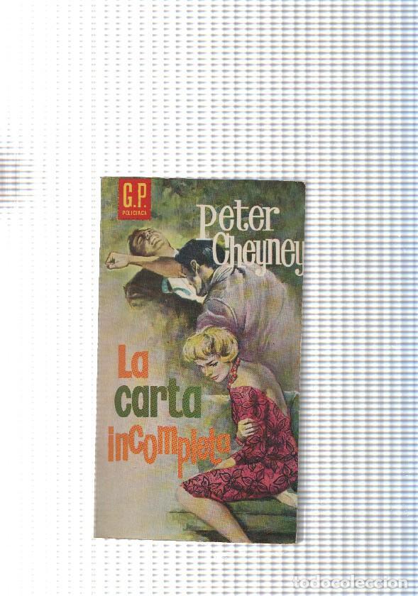 Libros: GP Policiaca num. 07: La carta incompleta - Peter Cheyney - Foto 1