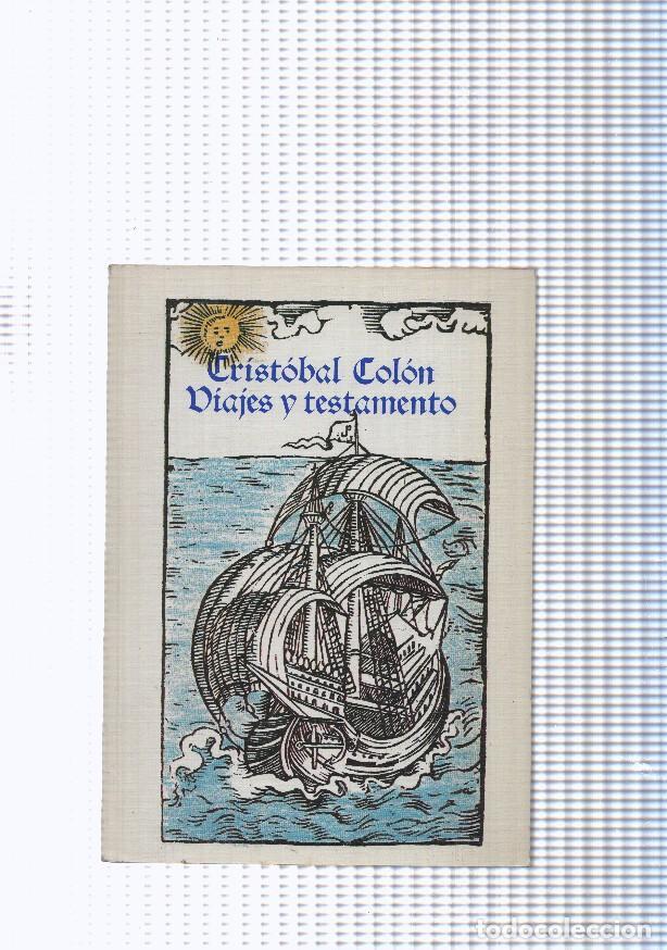 Libros: Viajes y testamento - Cristobal Colon - Foto 1