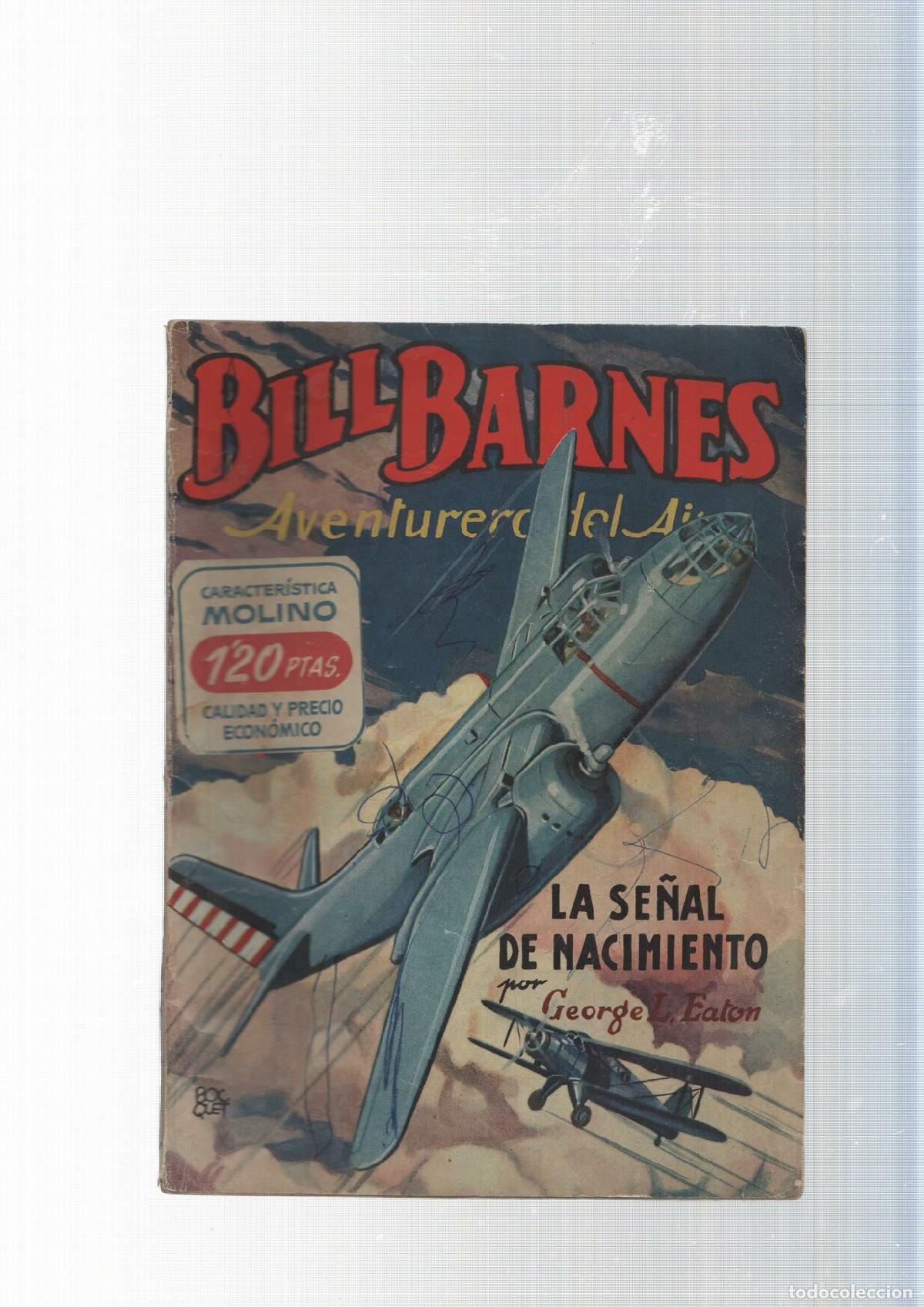 Libros: Bill Barnes Aventurero del Aire num. 132: La se&ntilde;al de nacimiento - George L. Eator - Foto 1