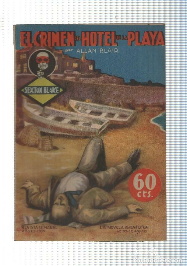 books: La novela de aventura: Sexton Blake numero 092: El crimen del hotel de la playa - Allan Blair