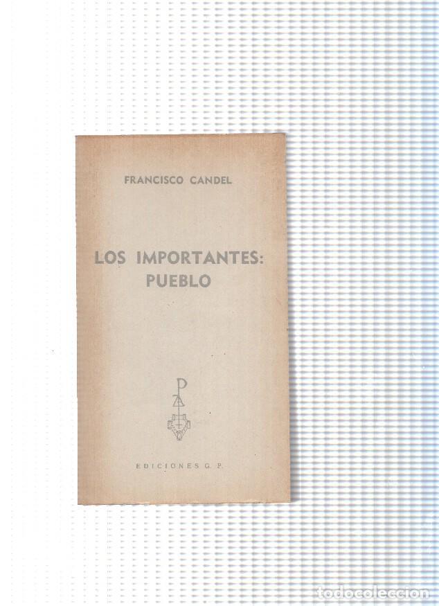 Libros: Los importantes: Pueblo - Francisco Candel - Foto 1