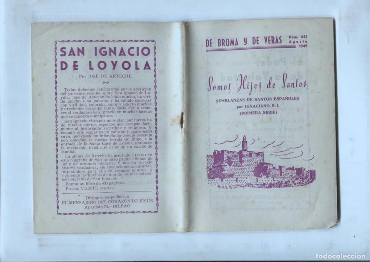 B&uuml;cher: De Broma y de Veras numero 441: Somos hijos de Santos: Beato de Libiana, - Ignaciano S,J,