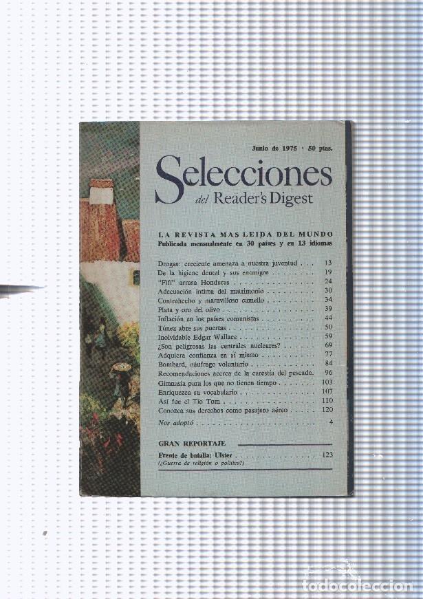 Libros: Selecciones del Reader s Digest junio 1975: Drogas: Creciente amenaza a nuestra - varios - Foto 1