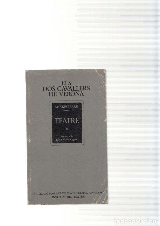 Livres: Els dos cavallers de Verona. Teatre - Shakespeare