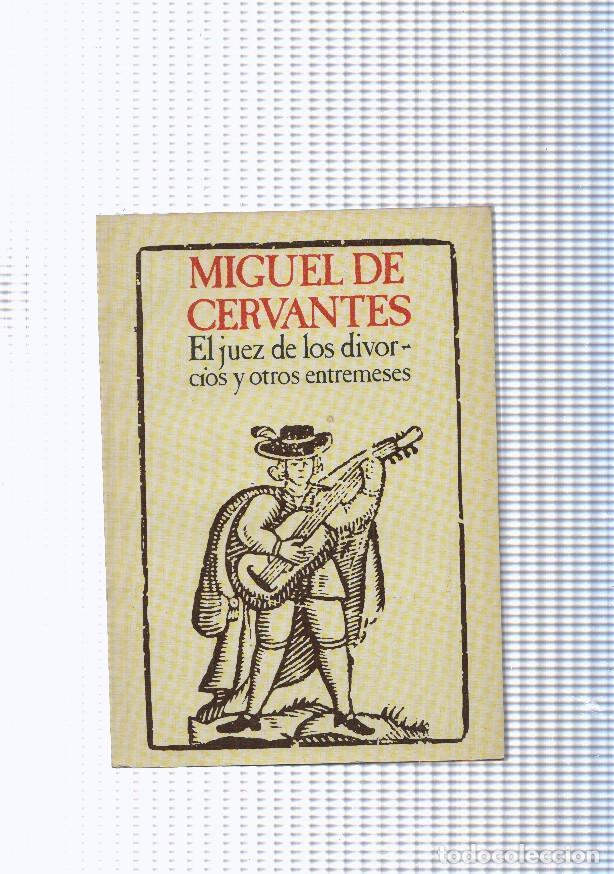 books: El juez de los divorcios y otros entremeses - Miguel de Cervantes