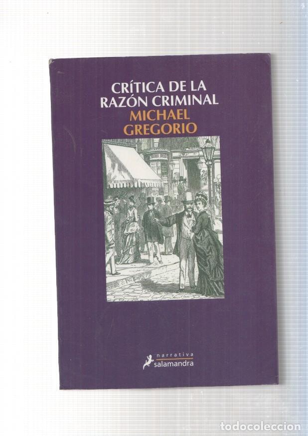 Libros: Critica de la razon criminal - Michael Gregorio - Foto 1