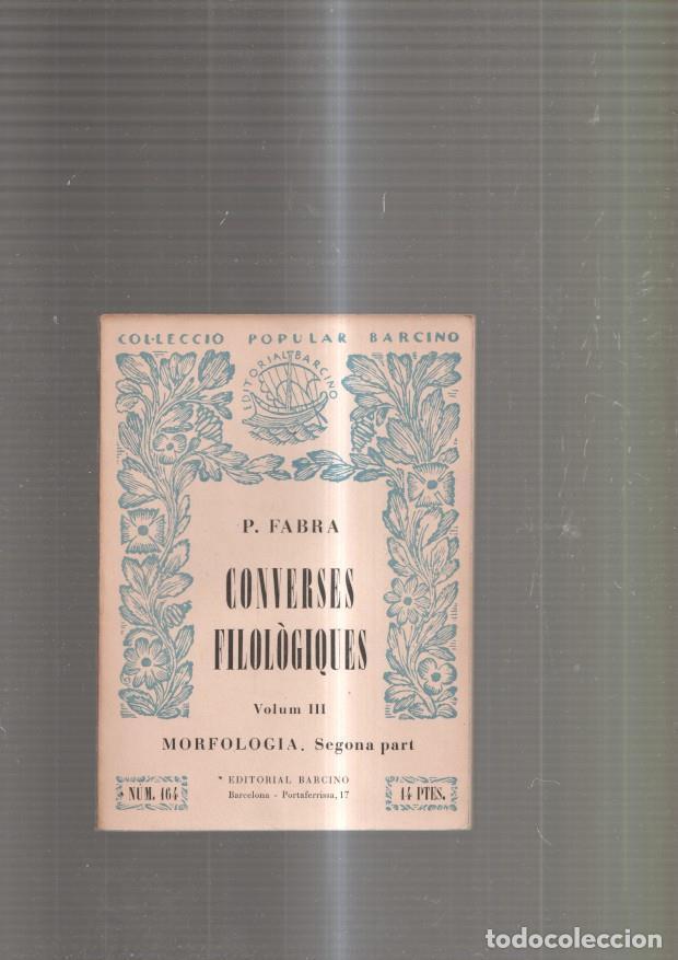 Livros em segunda m&atilde;o: Converses Filologiques Volum III. Morfologia, segona part - P. Fabra