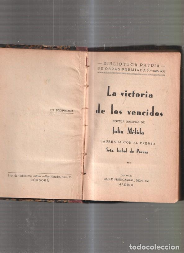 Libros: La victoria de los vencidos - Julia Melida - Foto 1