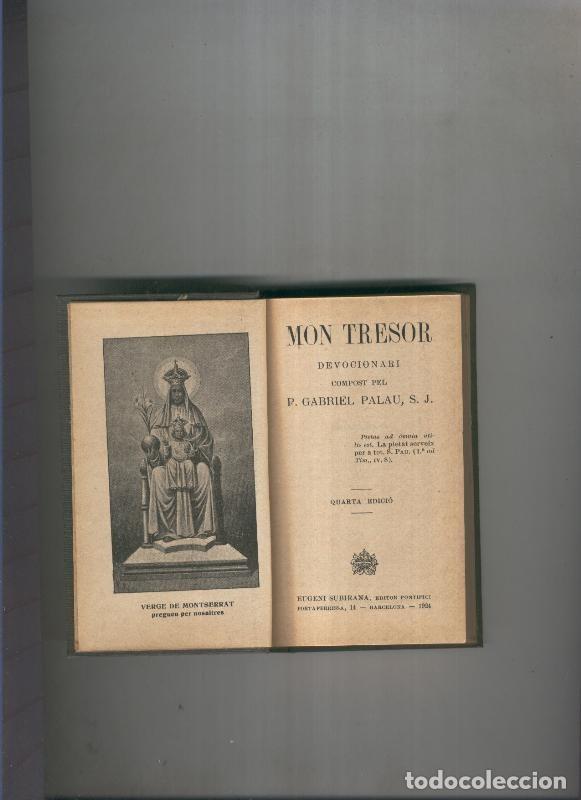 Libros: Mon Tresor - P. Gabriel Palau, S.J.