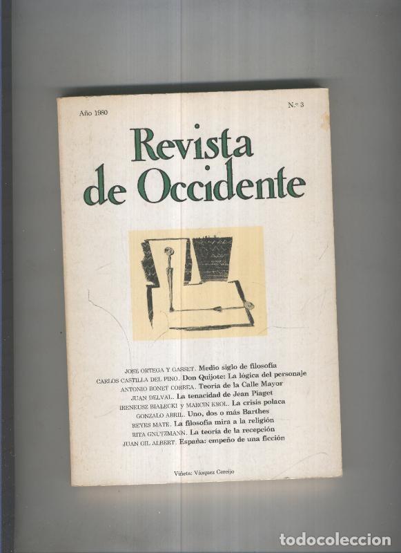 books: Revista de occidente numeros 03 - varios