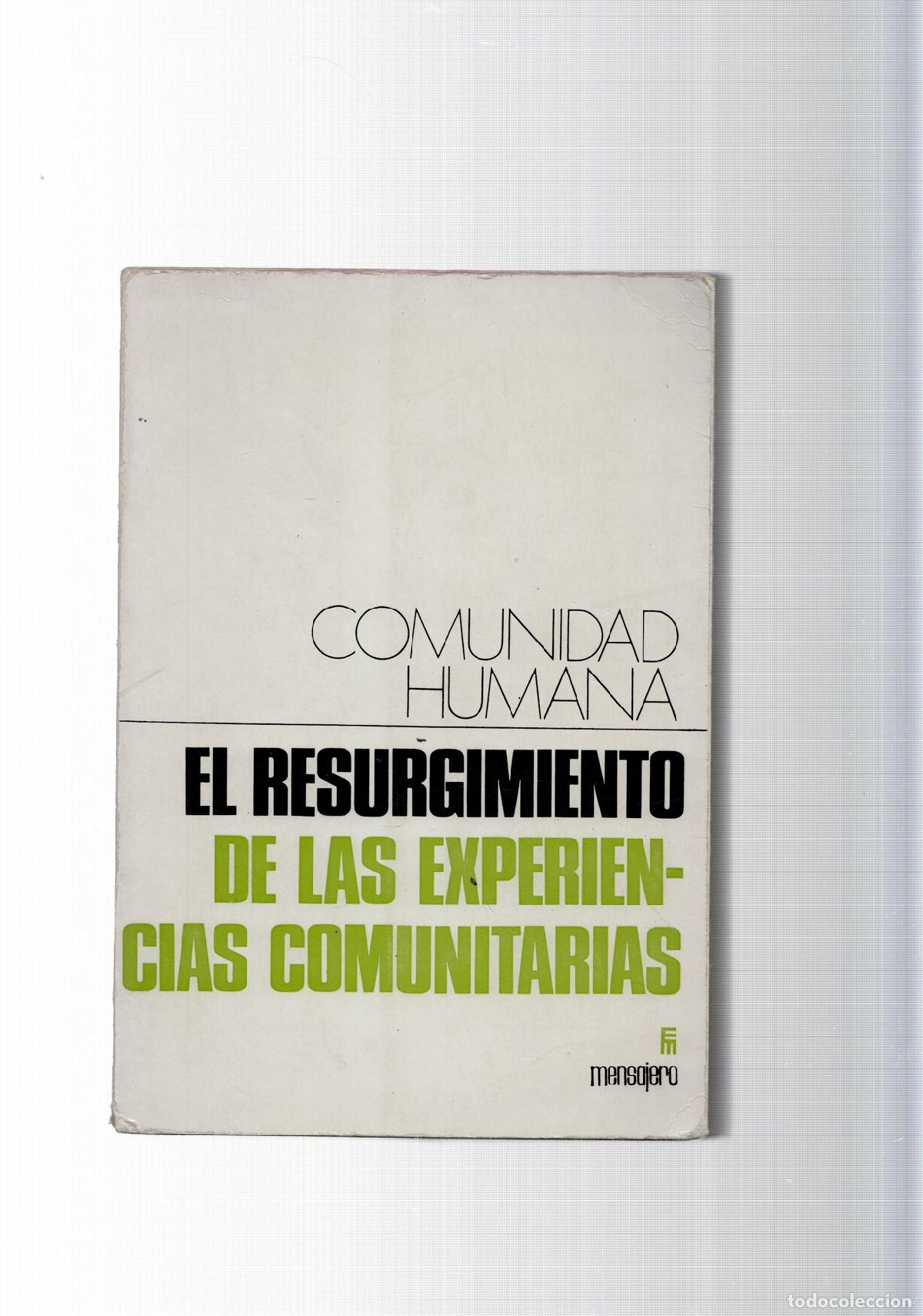 books: El resurgimiento de las experiencias comunitarias - Varios