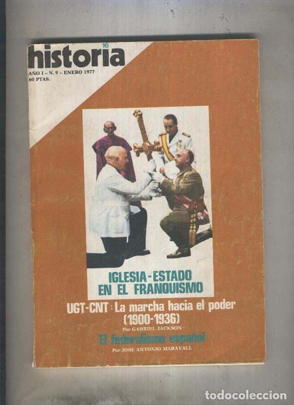 Libri di seconda mano: Historia 16 numero 009: Iglesia-Estado en el Franquismo - Varios