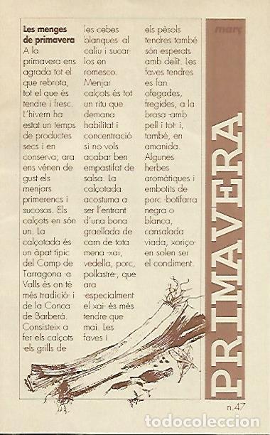 Libros: LIBRITO 7044: Les menges de primavera. Numero 47 - Joan Amades - Foto 1