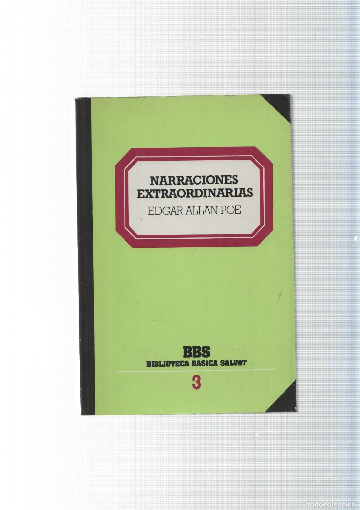 books: Biblioteca Basica Salat num. 03: Narraciones extraordinarias ( le falta la primera pagina, pag. en b