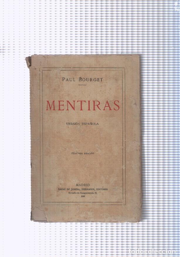 Libros: Paul Bourget: Mentiras - Paul Bourget - Foto 1