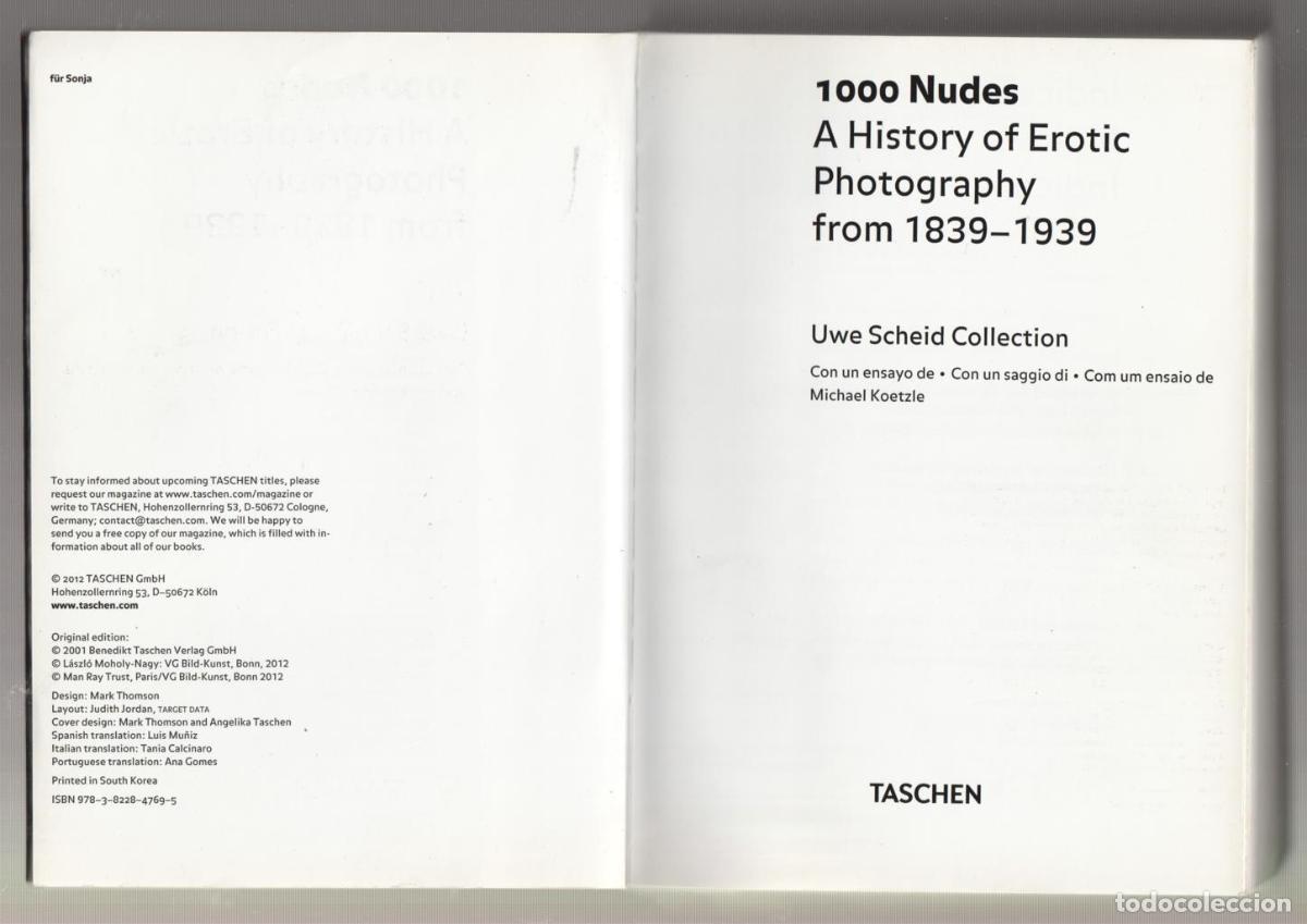 Libri di seconda mano: 1000 Nudes a history of erotic photography from 1839-1939 - Uwe Scheid Collection