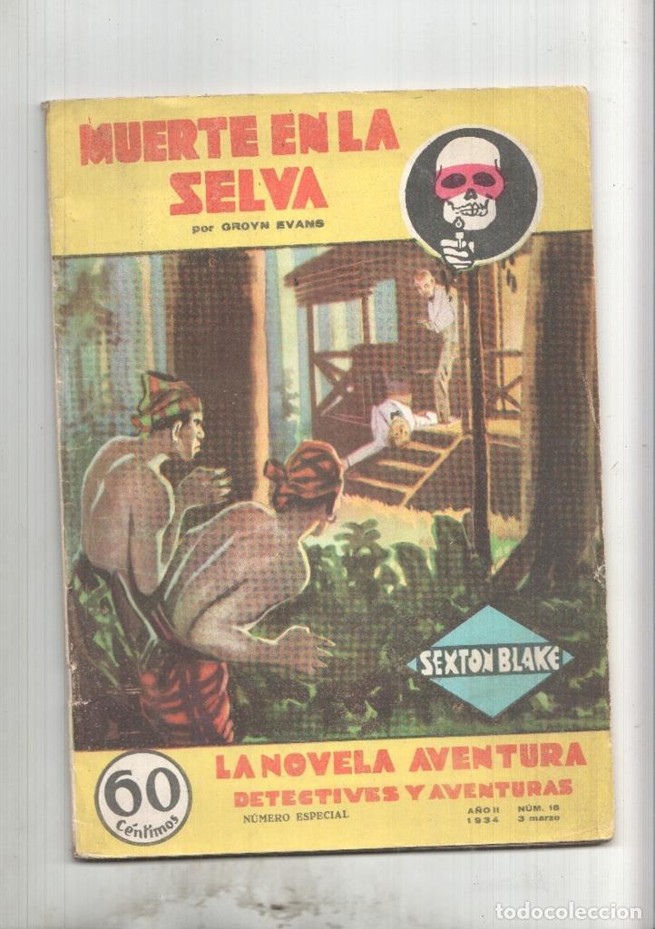 books: La novela aventura numero 016: Sexton Blake: Muerte en la selva - Groyn Evans