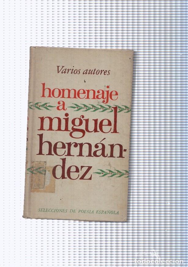 Libros: Homenaje a Miguel Hernandez - varios - Foto 1