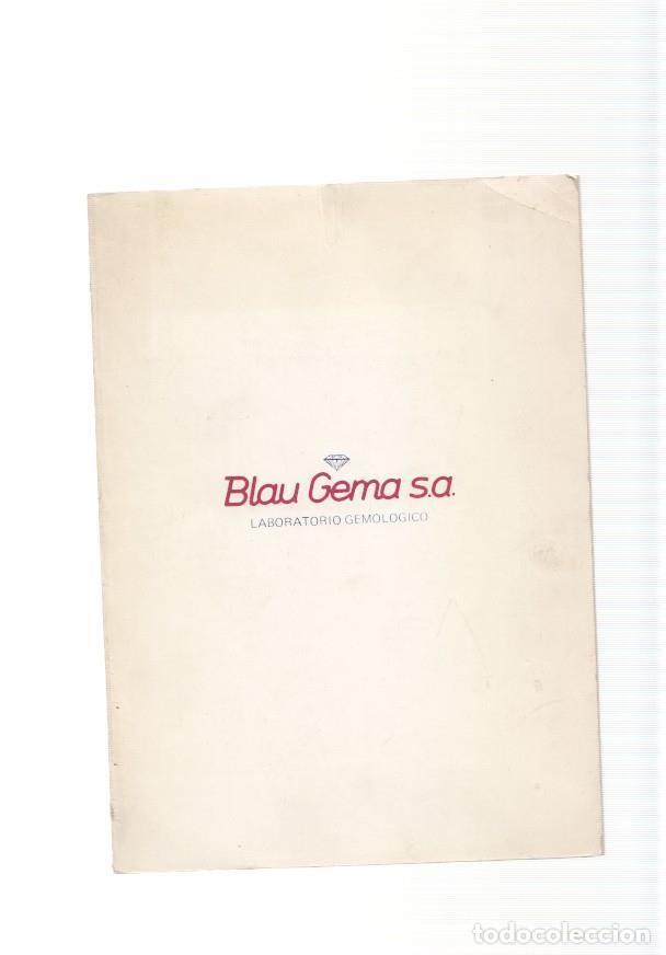 Libros: Blau Gema SA. Laboratorio Gemologico - varios - Foto 1
