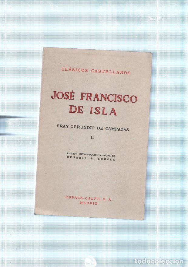 Libros: Fray Gerundio de Campazas volumen II - Jose Francisco de Isla