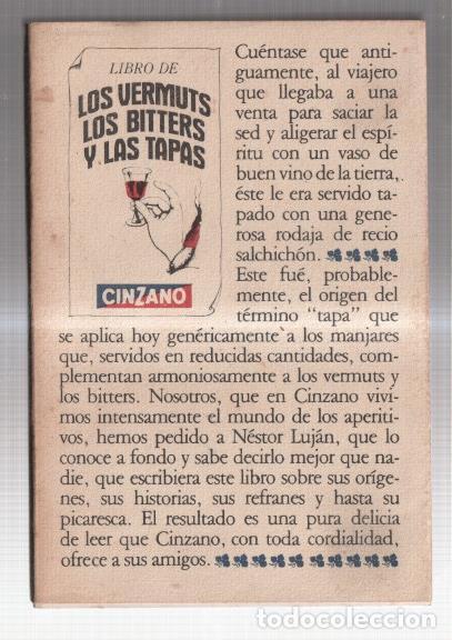 Libros: Libro de Los Vermuts Los Bitters y las tapas - Nestor Lujan - Foto 1