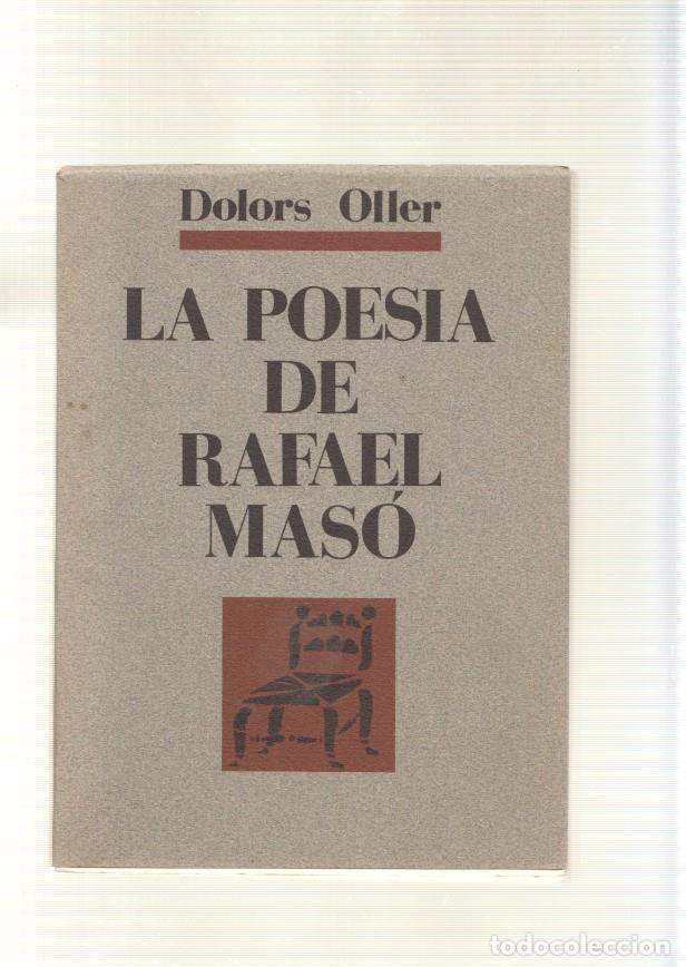B&uuml;cher: La poesia de Rafael Maso - Dolors Oller