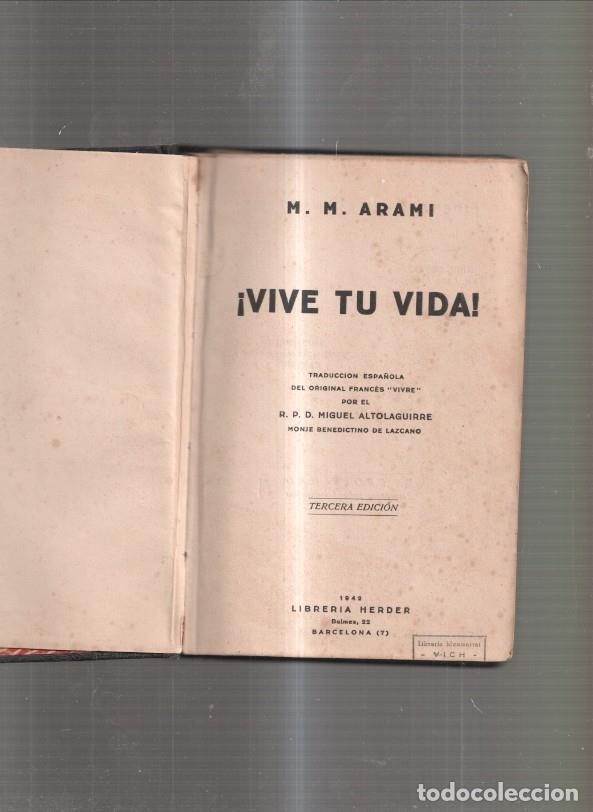 Libros: Vive tu vida - M.M. Arami - Foto 1