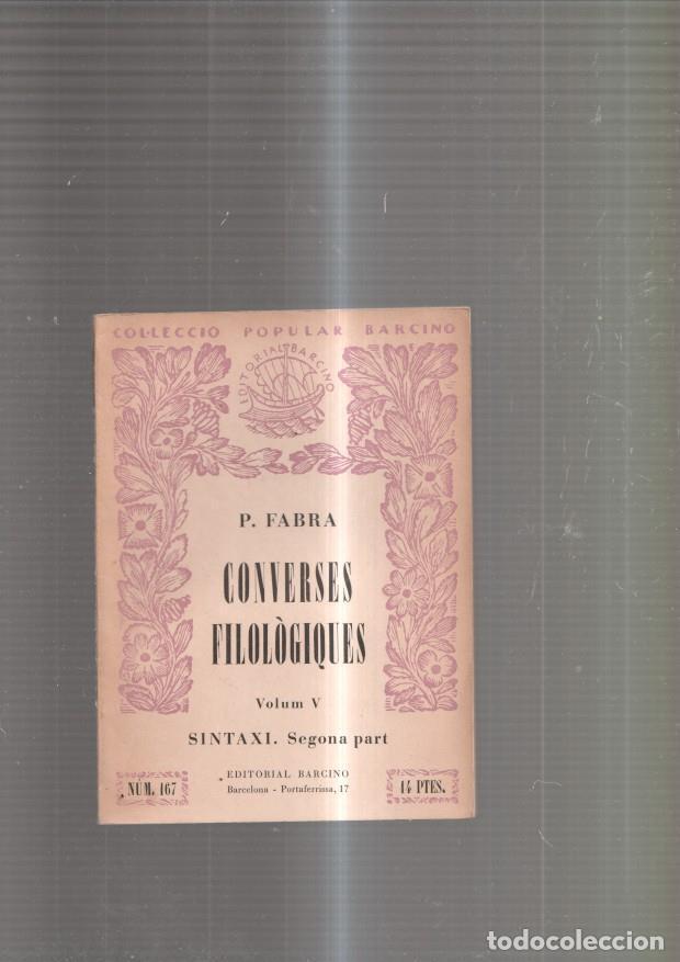 B&uuml;cher: Converses Filologiques volum V. Sintaxi, segona part - P. Fabra