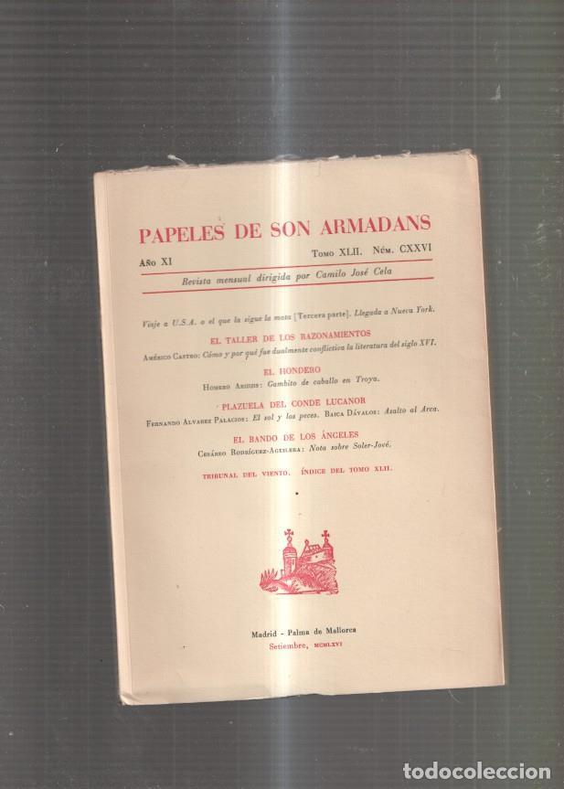 Libros: Papeles de Son Armadans Tomo 42 numero 126 : El taller de los razonamientos: - varios