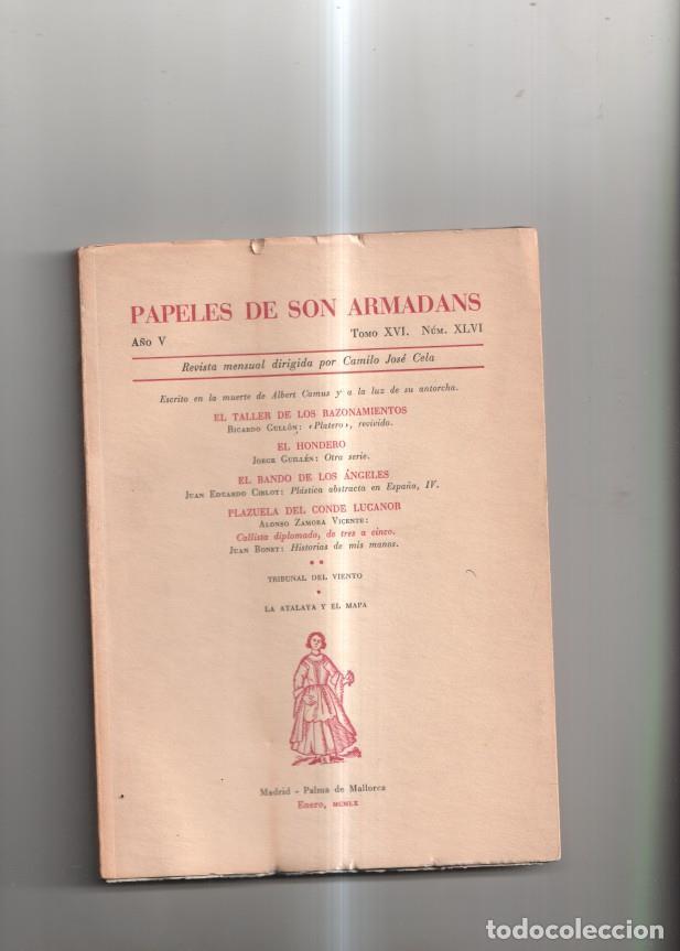 Libri di seconda mano: Papeles de Son Armadans Tomo 16 numero 46: El taller de los razonamientos- - varios