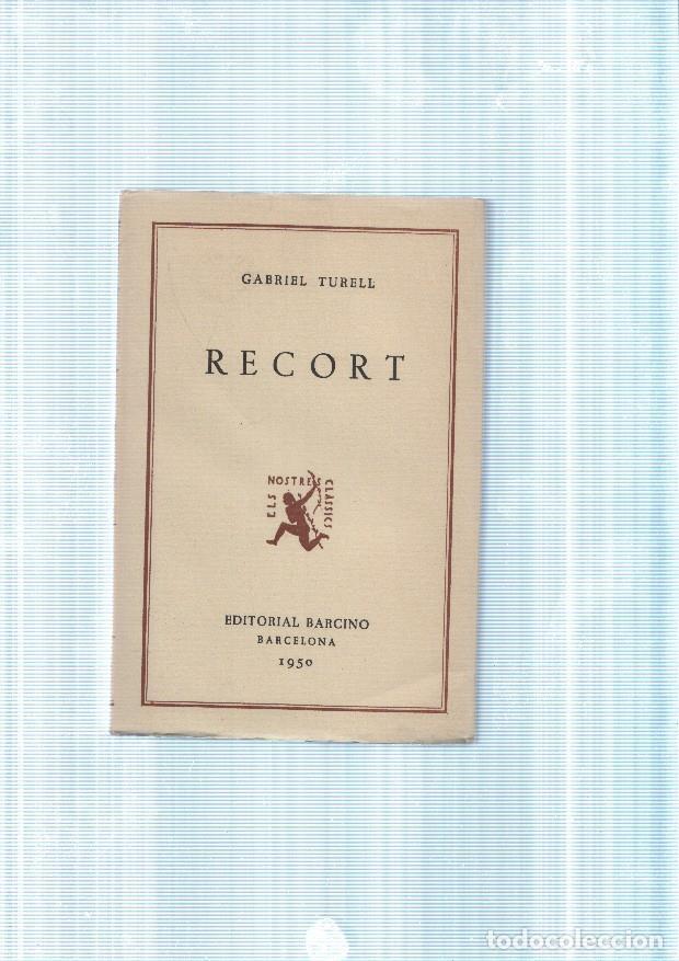 Libros: Recort de Gabriel Turell - Gabriel Turell - Foto 1