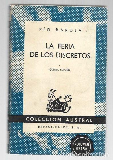 Libros: FERIA DE LOS DISCRETOS - LA - BAROJA, PIO - Foto 1