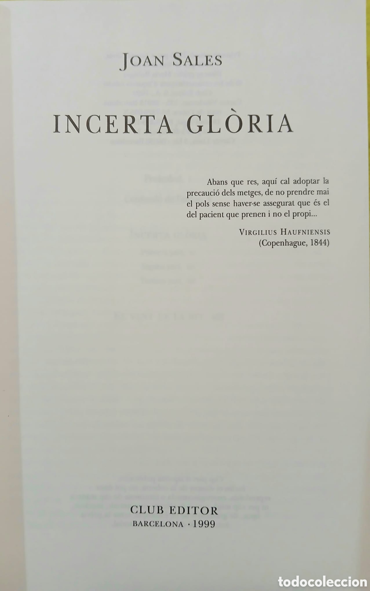 Libros: Incerta Gl&ograve;ria seguit de El Vent de la Nit - Foto 2
