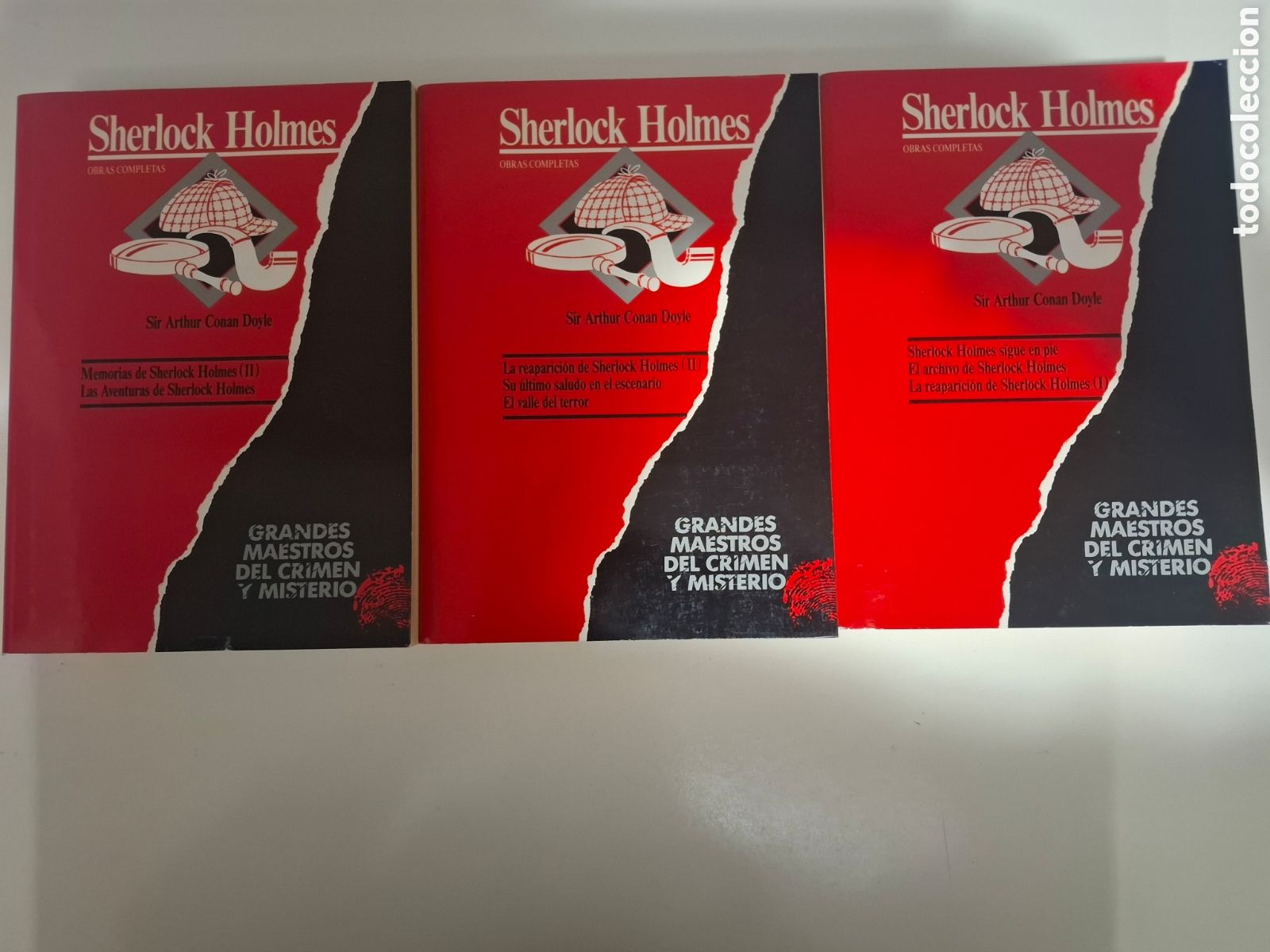 Libros: SHERLOCK HOLMES- OBRAS COMPLETAS- 3 TOMOS- - GRANDES MAESTROS DEL CRIMEN Y MISTERIO