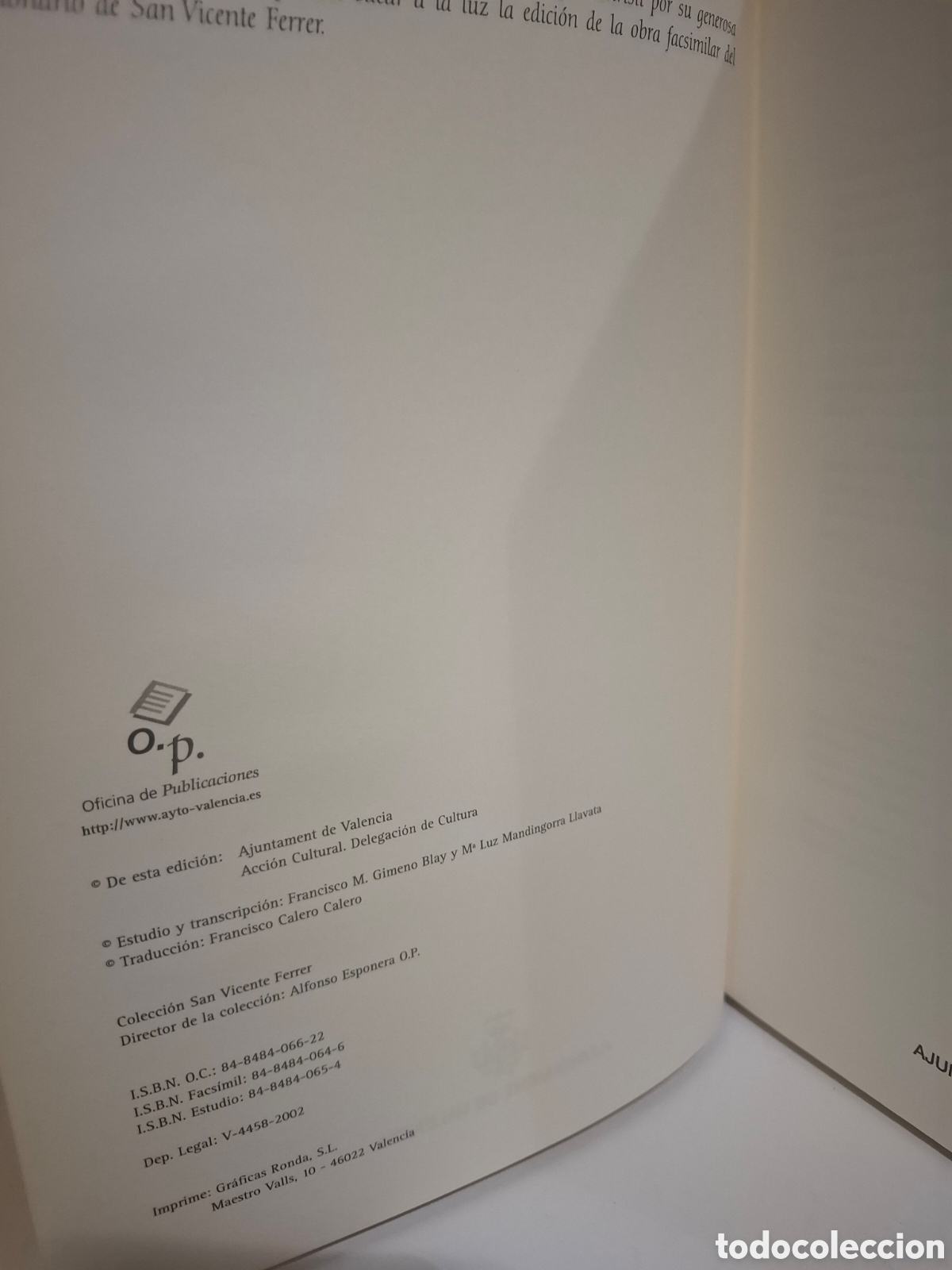 Libros: SERMONARIO DE SAN VICENTE FERRER - Foto 7