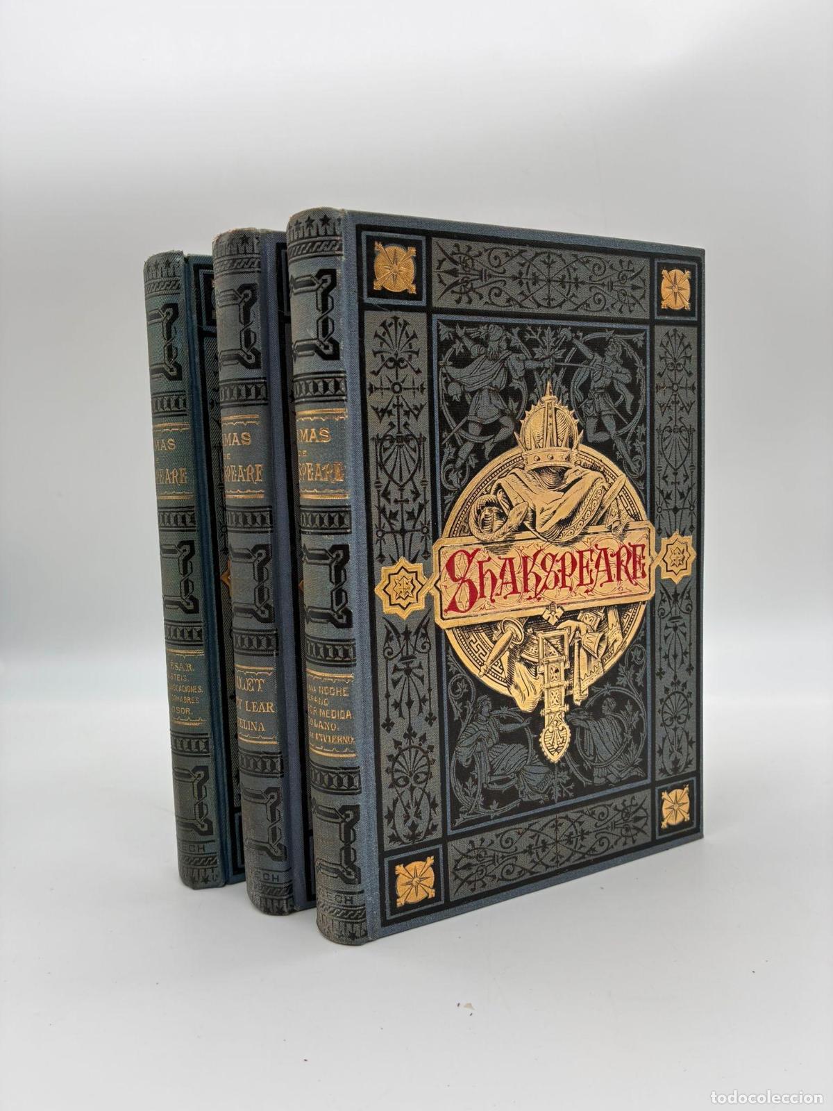 Libros: SHAKESPEARE, William. - Dramas de Shakespeare. 3 tomos. - Foto 1