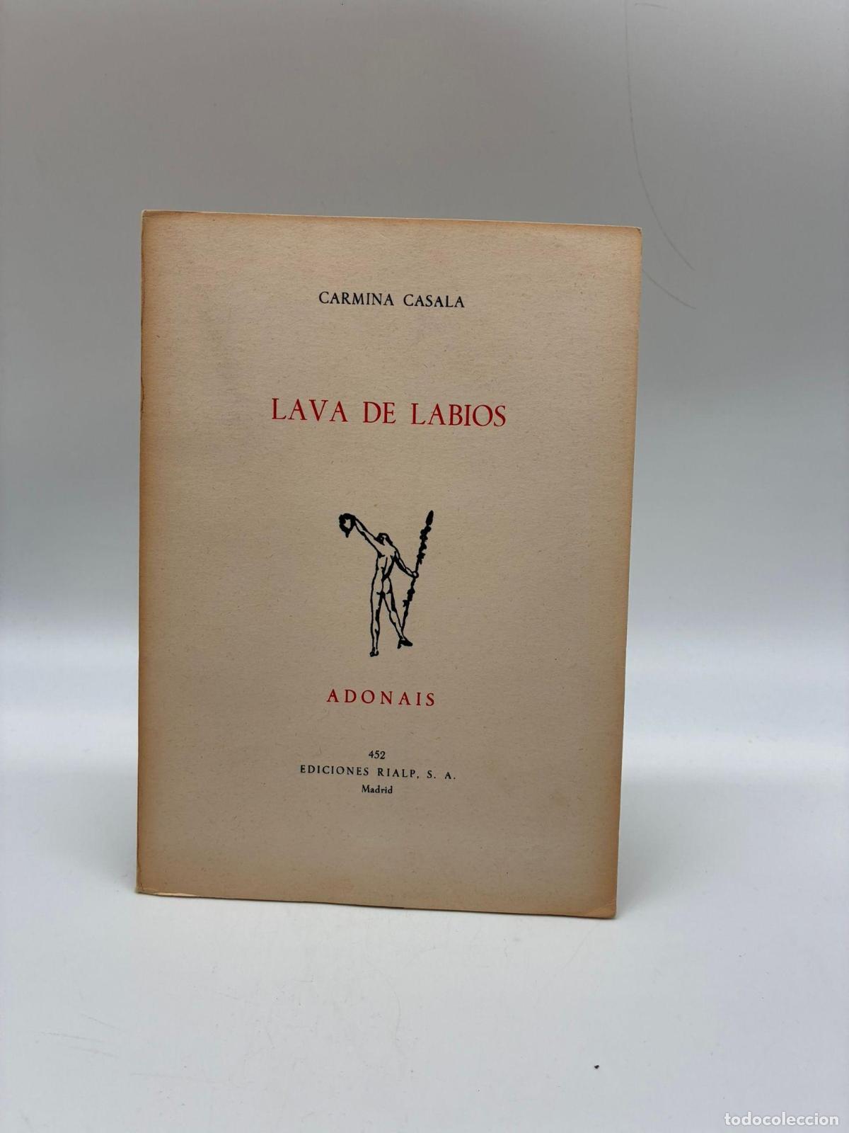 books: CASALA, Carmina. - Lava de labios.