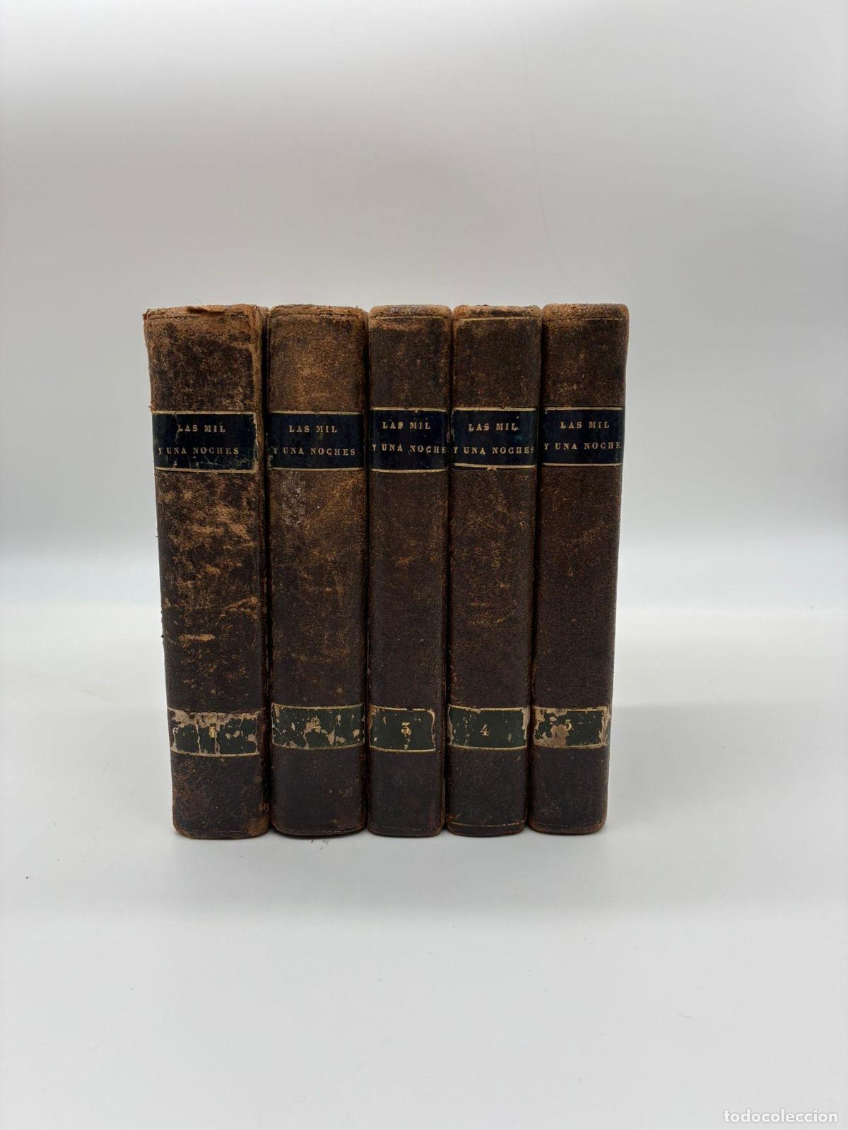 books: GALLAND, Antoine. - Las mil y una noches. 5 vol&uacute;menes.