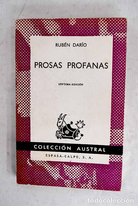 Libros: Prosas profanas: Dar&iacute;o, Rub&eacute;n.- Dar&iacute;o, Rub&eacute;n - Foto 1