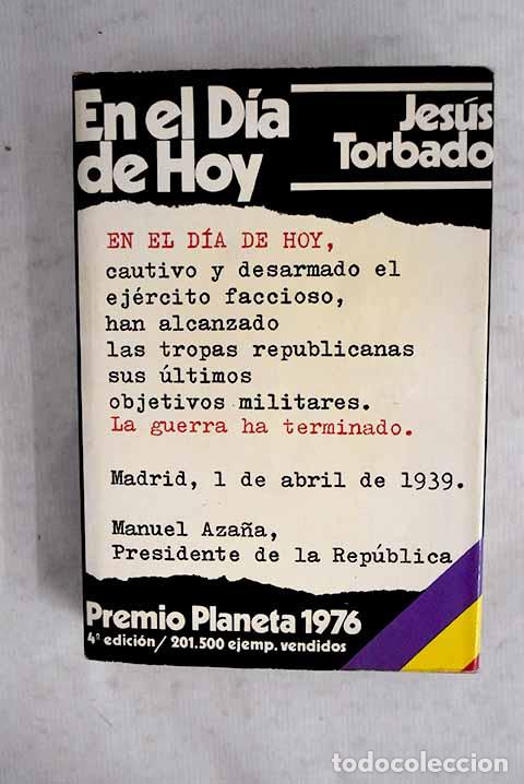 Livres: En el d&iacute;a de hoy: Torbado, Jes&uacute;s.- Torbado, Jes&uacute;s