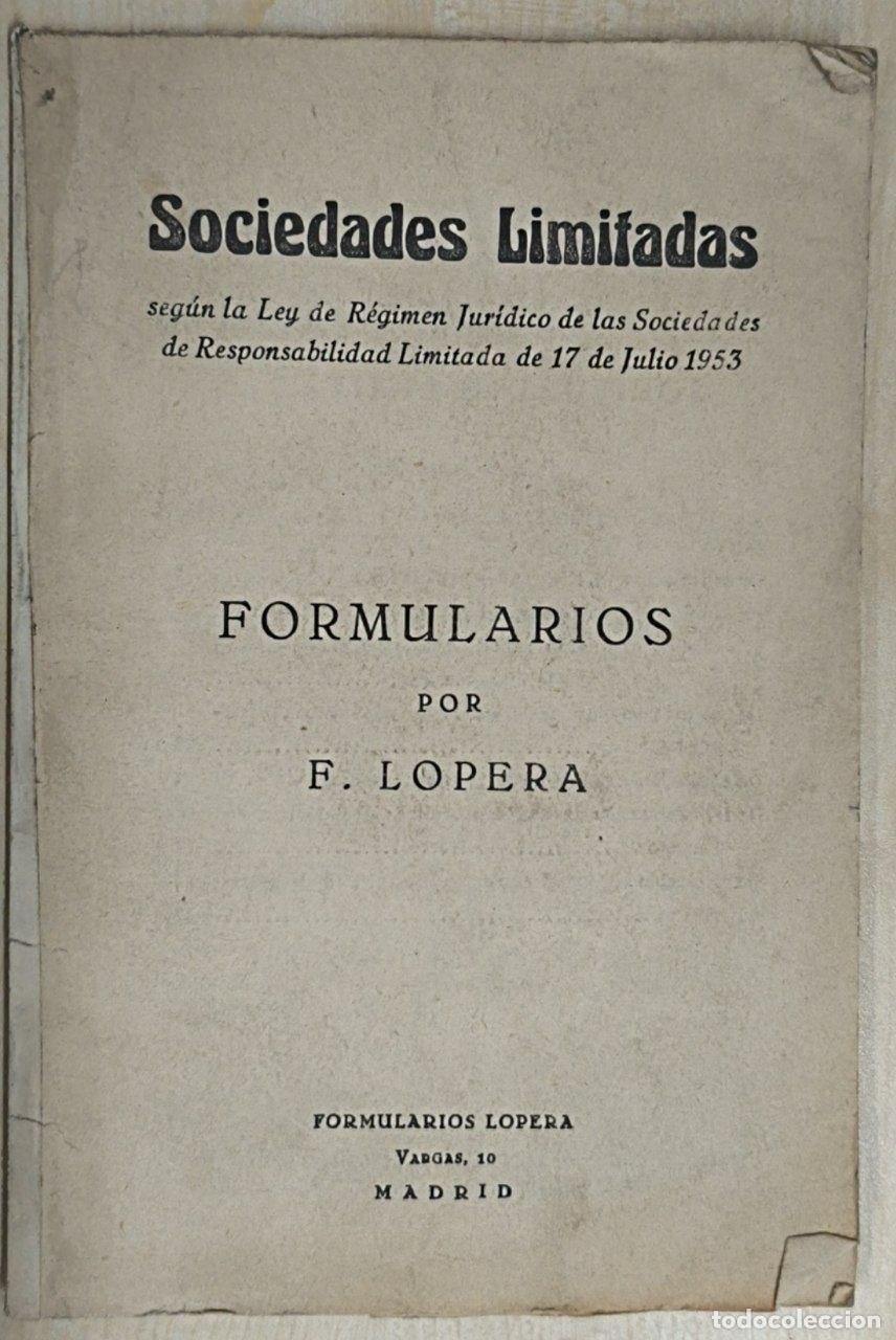 Libros: Sociedades limitadas. Formularios - Foto 1