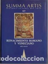 Livros em segunda m&atilde;o: SUMMA ARTIS. Historia General del arte XIV: Renacimiento romano y veneciano.