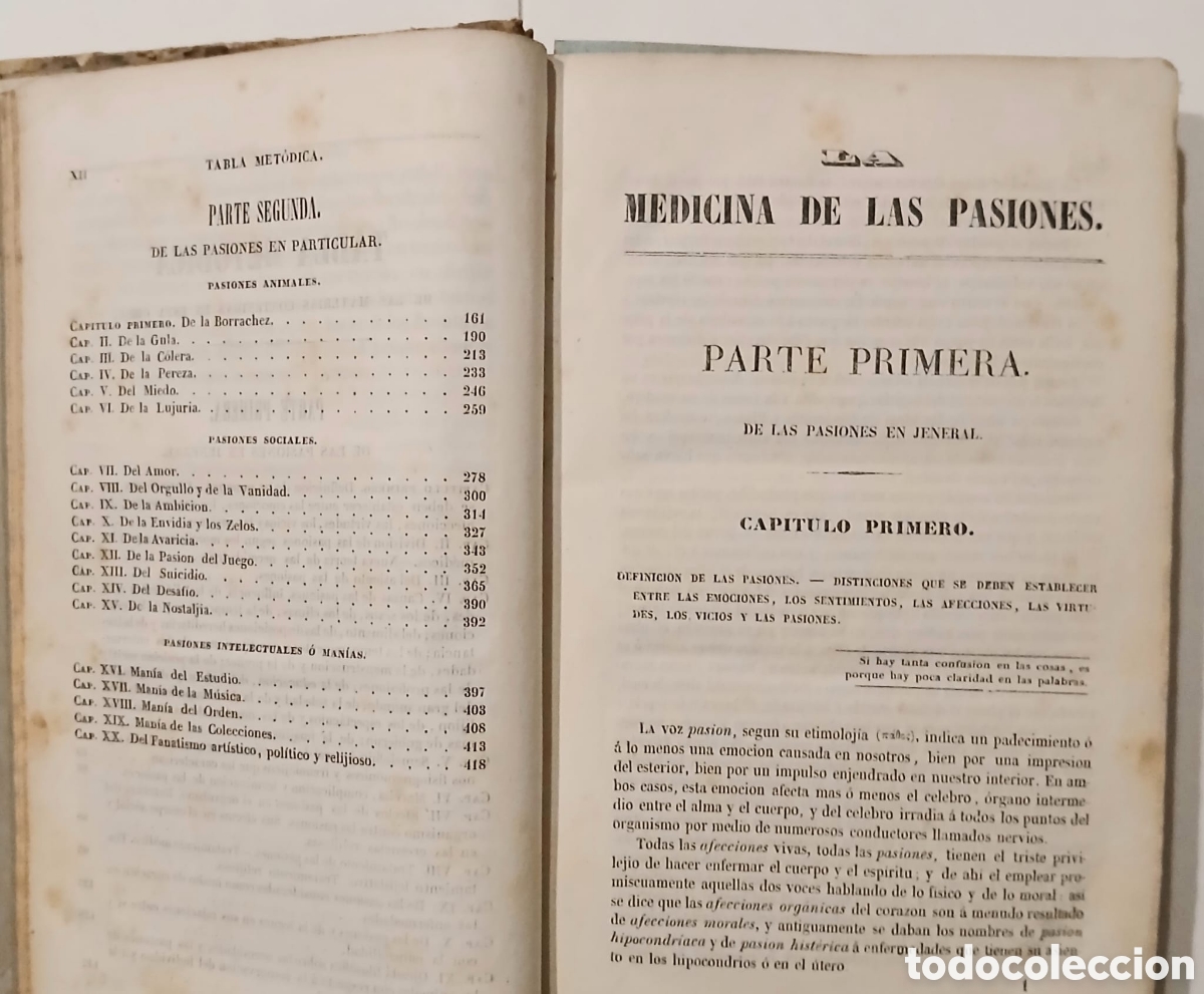Libros: La medicina de las pasiones 1842 - Foto 4