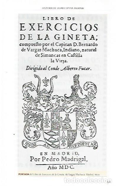 Libri di seconda mano: LAMINA COSSIO 50017: Libro de Exercicios de la gineta 1600 - Varios