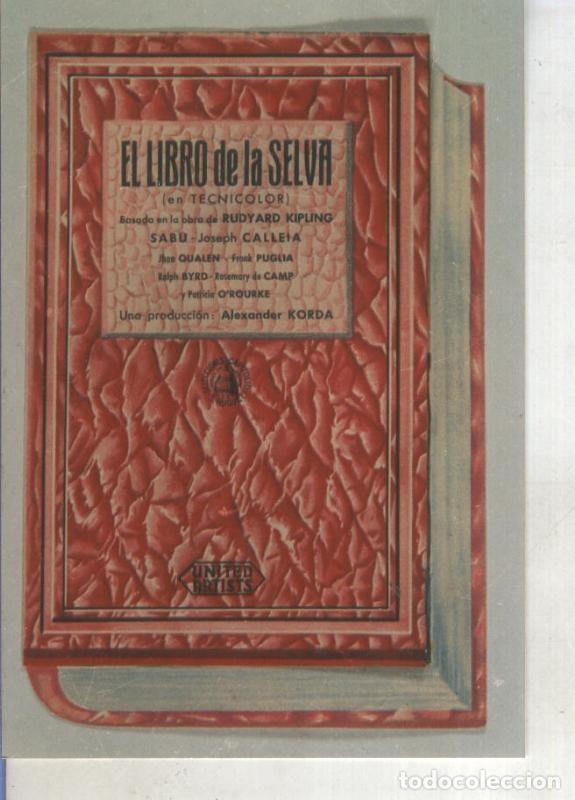 Livros em segunda m&atilde;o: Foto cine 267: El libro de la Selva (Sabu) - Varios
